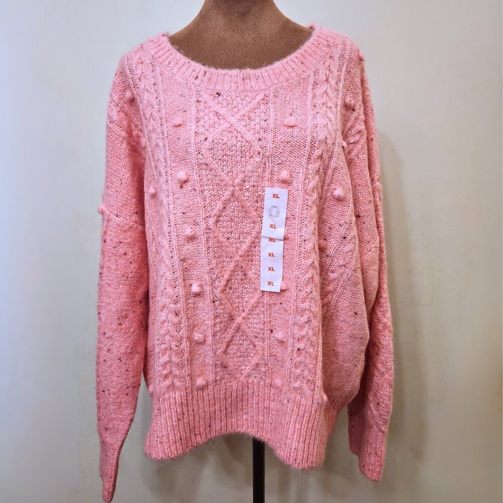 Old Navy Bubblegum Pink Sweater NWT | Cozy Cute Fall/Winter Vibes | Size XL